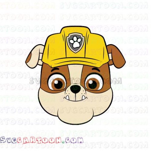 Download Free Rubble Face Paw Patrol Svg Dxf Eps Pdf Png PSD Mockup Template