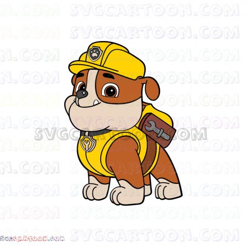 Download Free Rubble Paw Patrol Svg Dxf Eps Pdf Png PSD Mockup Template