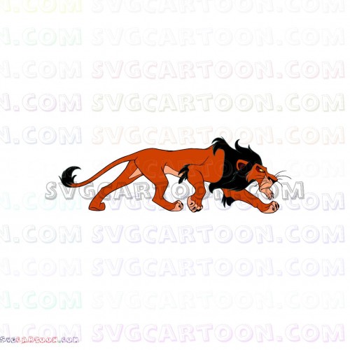 Download Scar The Lion King 1 svg dxf eps pdf png