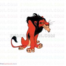 Scar The Lion King 5 svg dxf eps pdf png
