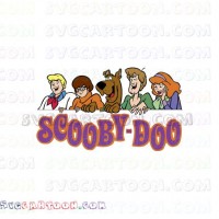 Scooby Doo with friends and logo svg dxf eps pdf png
