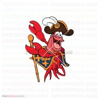Sebastian the Crab The Little Mermaid 022 svg dxf eps pdf png