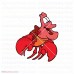 Sebastian the Crab The Little Mermaid 024 svg dxf eps pdf png