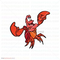 Sebastian the Crab The Little Mermaid 025 svg dxf eps pdf png