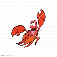 Sebastian the Crab The Little Mermaid 026 svg dxf eps pdf png