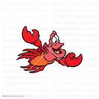 Sebastian the Crab The Little Mermaid 027 svg dxf eps pdf png