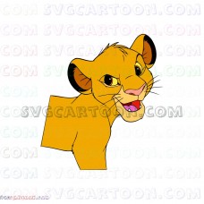 Simba The Lion King 10 svg dxf eps pdf png