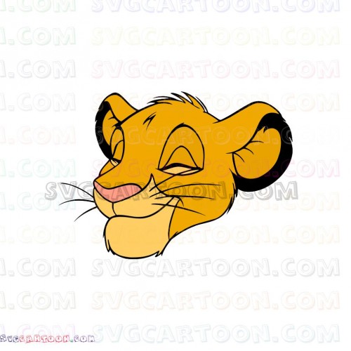 Simba The Lion King 12 svg dxf eps pdf png