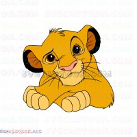 Simba The Lion King 13 svg dxf eps pdf png