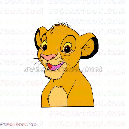 Download Simba The Lion King 14 svg dxf eps pdf png