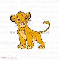 Simba The Lion King 15 svg dxf eps pdf png