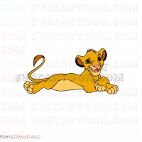 Simba The Lion King 16 svg dxf eps pdf png