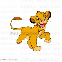 Simba The Lion King 17 svg dxf eps pdf png