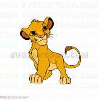 Simba The Lion King 18 svg dxf eps pdf png