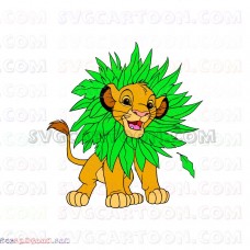 Simba The Lion King 20 svg dxf eps pdf png