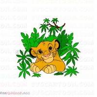 Simba The Lion King 21 svg dxf eps pdf png