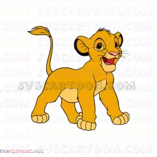 Simba The Lion King 22 svg dxf eps pdf png