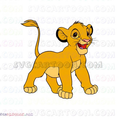 Simba The Lion King 22 svg dxf eps pdf png