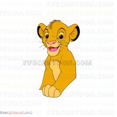 Simba The Lion King 23 svg dxf eps pdf png