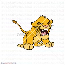 Simba The Lion King 25 svg dxf eps pdf png