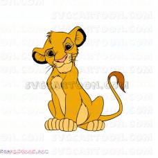 Simba The Lion King 2 svg dxf eps pdf png