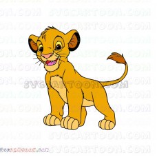Simba The Lion King 3 svg dxf eps pdf png
