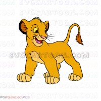 Simba The Lion King 5 svg dxf eps pdf png