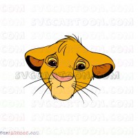 Simba The Lion King 8 svg dxf eps pdf png