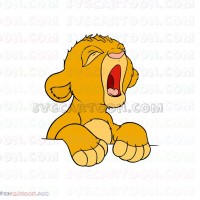 Simba baby The Lion King 2 svg dxf eps pdf png