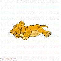 Simba baby The Lion King 4 svg dxf eps pdf png