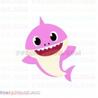 Download Auntie Shark With Bubbles Shark Family Svg Dxf Eps Pdf Png