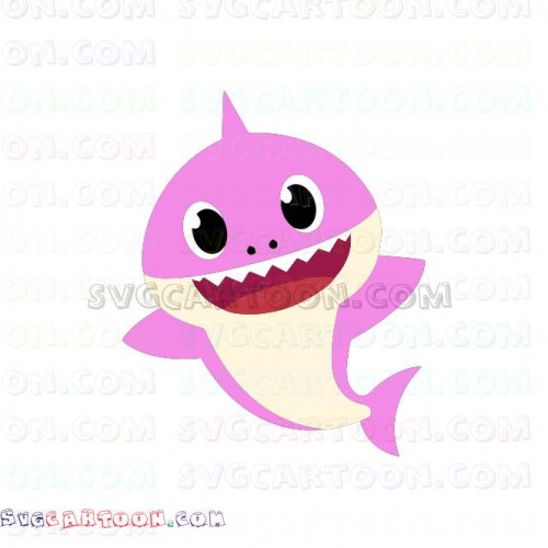 Sister Baby Shark With Bubbles Shark Family 2 Svg Dxf Eps Pdf Png