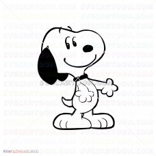 Snoopy Peanuts 002 svg dxf eps pdf png