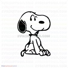 Snoopy Peanuts 004 svg dxf eps pdf png