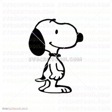 Snoopy Peanuts 007 svg dxf eps pdf png