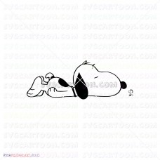 Snoopy Peanuts 009 svg dxf eps pdf png