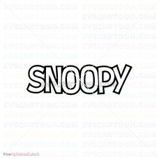 Snoopy Peanuts 010 svg dxf eps pdf png