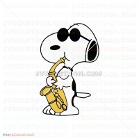 Snoopy Peanuts 012 svg dxf eps pdf png
