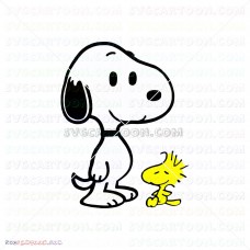 Snoopy Peanuts 013 svg dxf eps pdf png