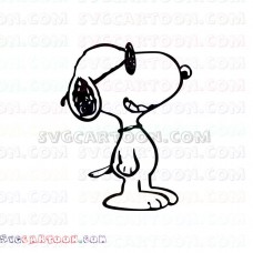 Snoopy smiley svg dxf eps pdf png