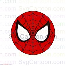 Spider Man Face Circle svg dxf eps pdf png