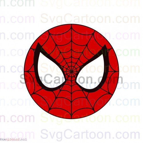 Download Spider Man Face Circle Svg Dxf Eps Pdf Png SVG, PNG, EPS, DXF File