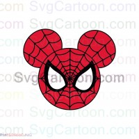 Spider Man Mickey Mouse Circle svg dxf eps pdf png