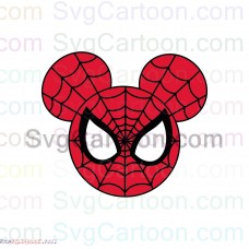 Spider Man Mickey Mouse Circle svg dxf eps pdf png