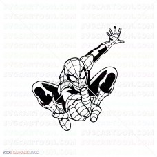 Spider Man Silhouette 006 svg dxf eps pdf png