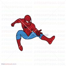 Spider Man Silhouette 007 svg dxf eps pdf png