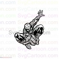 Spider Man Face Circle Silhouette Svg, Dxf Eps Pdf Png, Cric