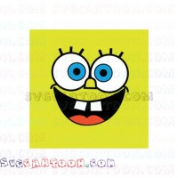 Spongebob Squarepants face happy svg dxf eps pdf png
