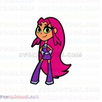 Starfire Teen Titans Go svg dxf eps pdf png