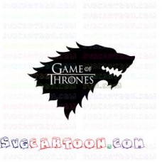 Stark Wolves Game of Thrones 1 svg dxf eps pdf png